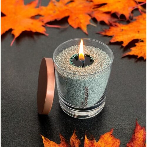 Unscented Powder Candle in Glass – Emerald 160g