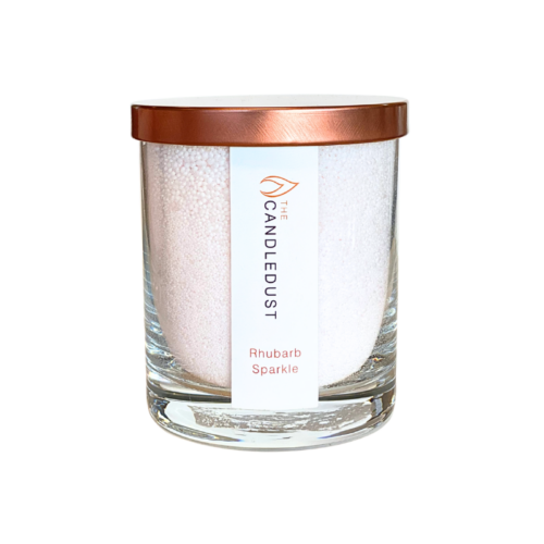 Powdered Candle in Glass – Rhubarb Sparkle 160g