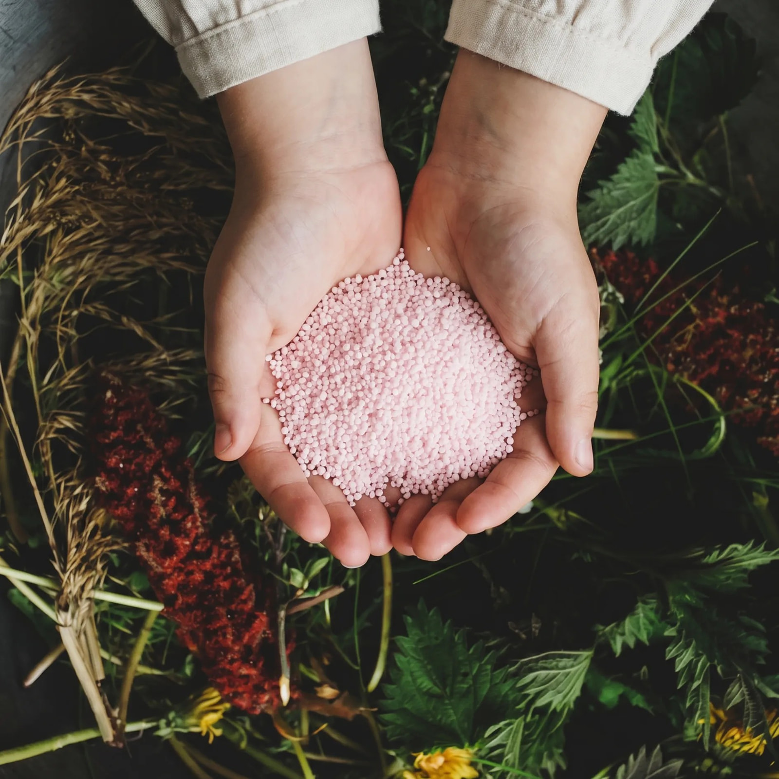 Baby Pink Unscented Candle Sand Refill, 1kg