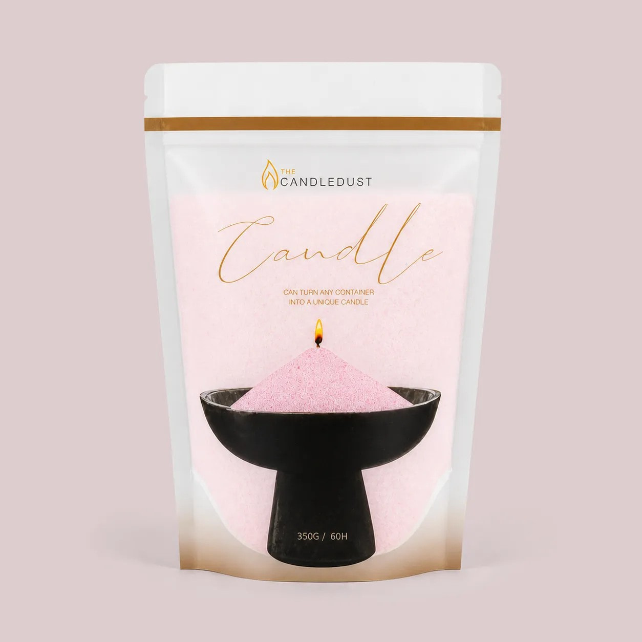 Baby Pink Unscented Candle Sand Refill, 350g