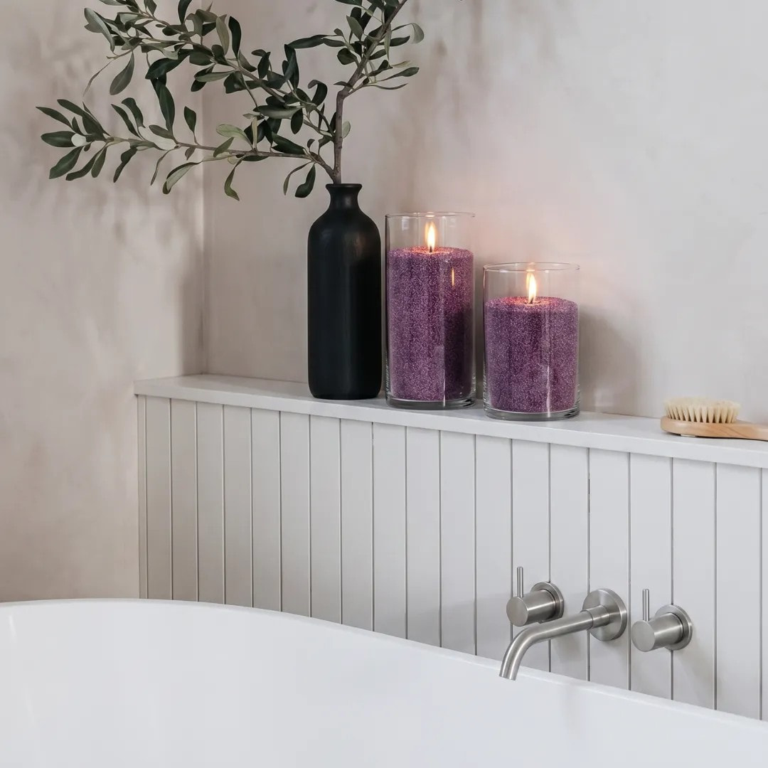 Dark Lilac Unscented Candle Sand Refill, 1kg