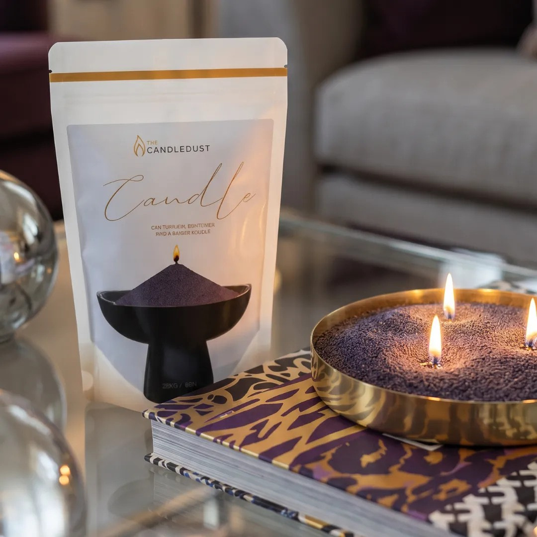 Dark Lilac Unscented Candle Sand Refill, 1kg