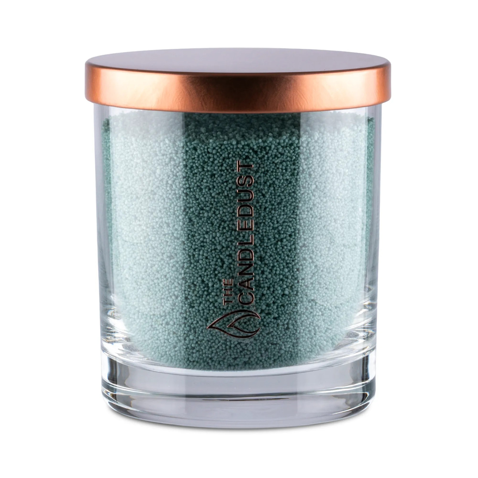 Emerald Green Unscented Candle in Glass, 160g