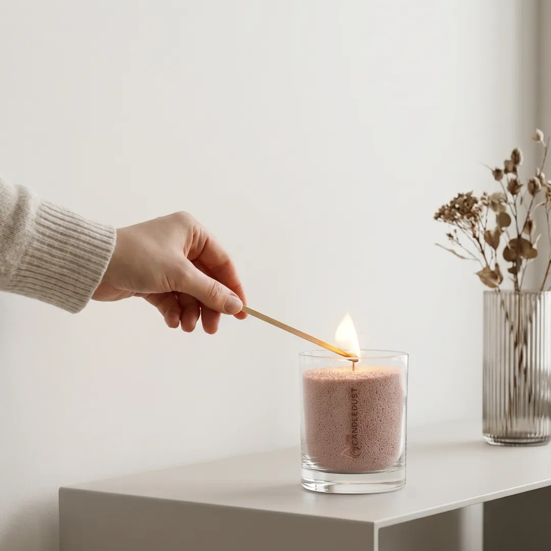 Nude Unscented Candle in Glass, 160g