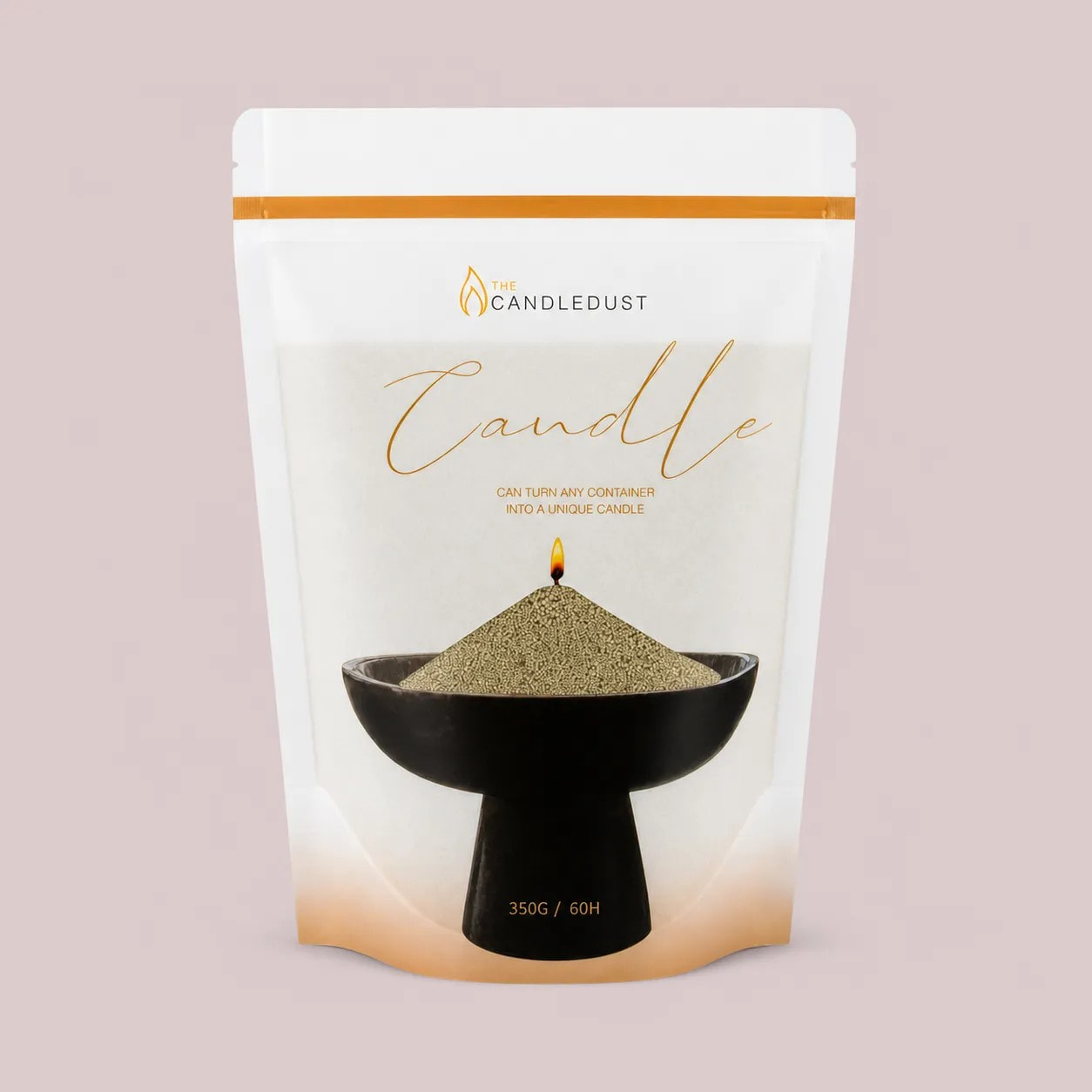 Olive Green Unscented Candle Sand Refill, 350g