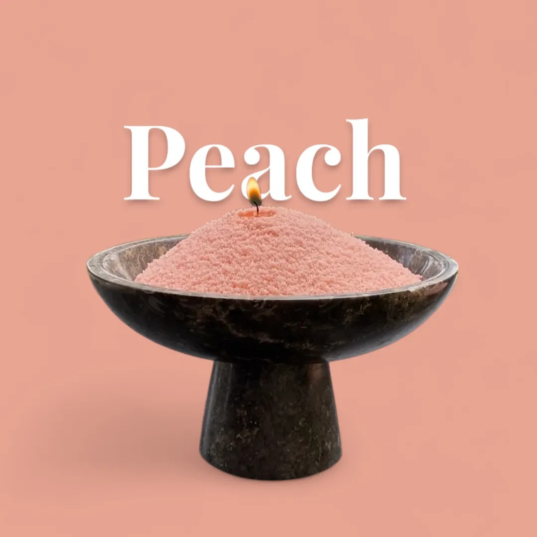 Peach Unscented Candle Sand Refill, 1kg