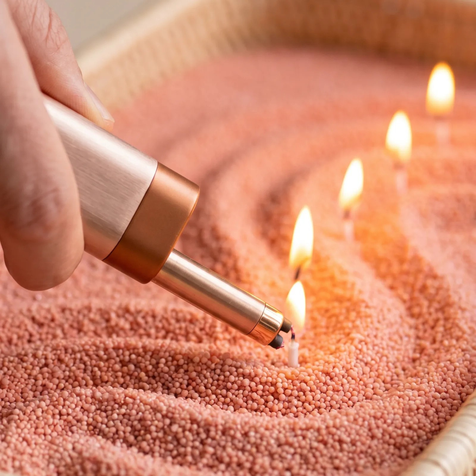 Peach Unscented Candle Sand Refill, 1kg