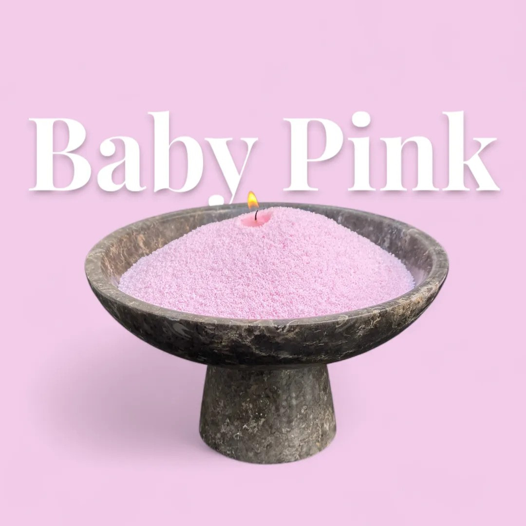 Powdered Candle Refill Kit – Unscented Baby Pink, 330g