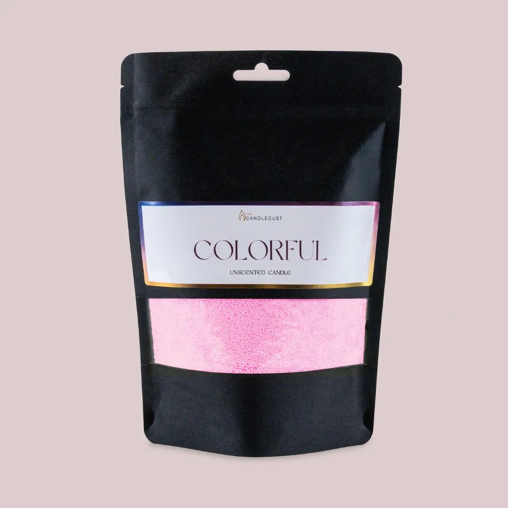 Powdered Candle Refill Kit – Unscented Dark Baby Pink, 330g