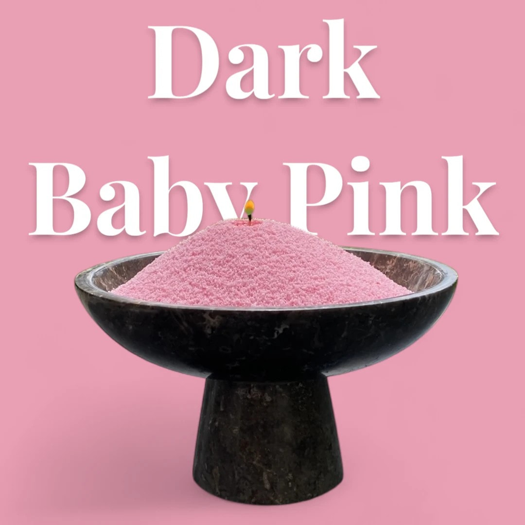 Powdered Candle Refill Kit – Unscented Dark Baby Pink, 330g