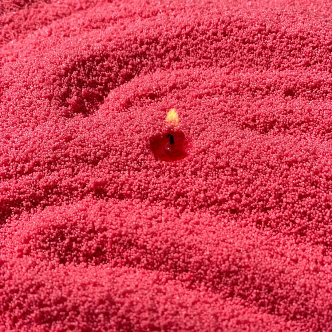 Raspberry Unscented Candle Sand Refill, 1kg