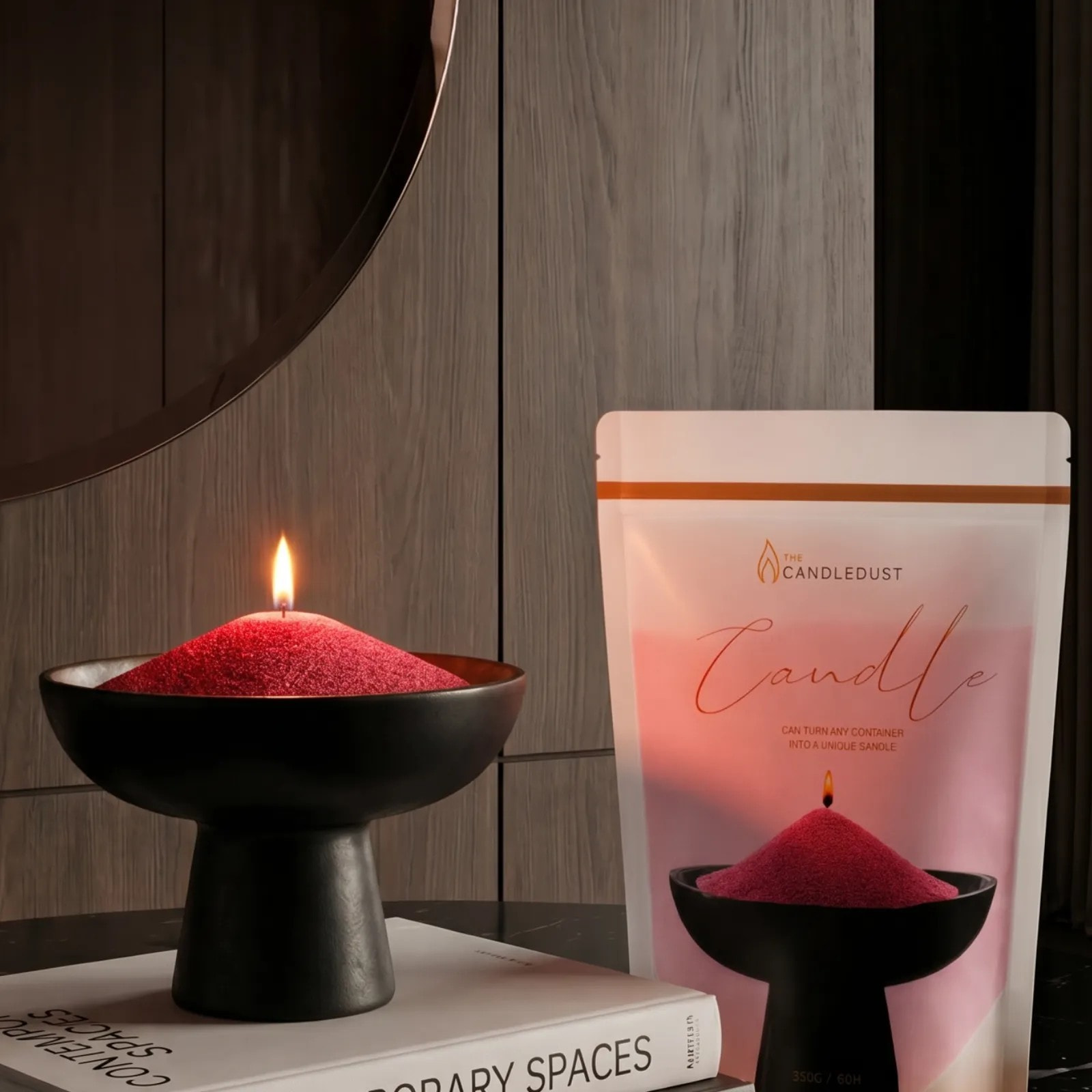 Red Unscented Candle Sand Refill, 1kg