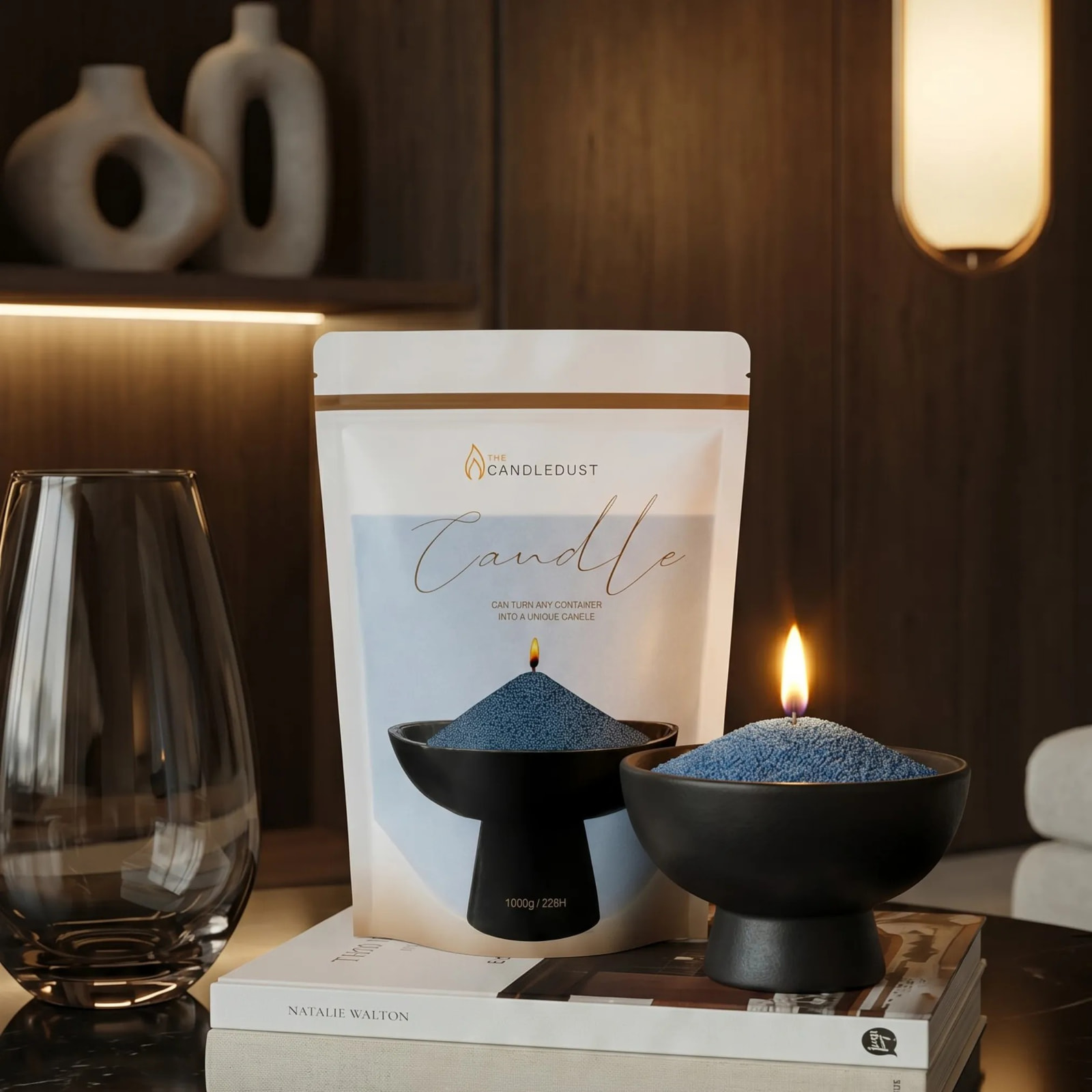 Space Grey Unscented Candle Sand Refill, 1kg