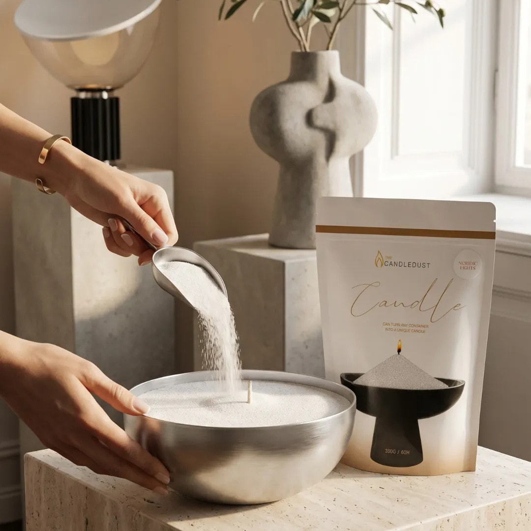 White Unscented Candle Sand Refill, 1kg